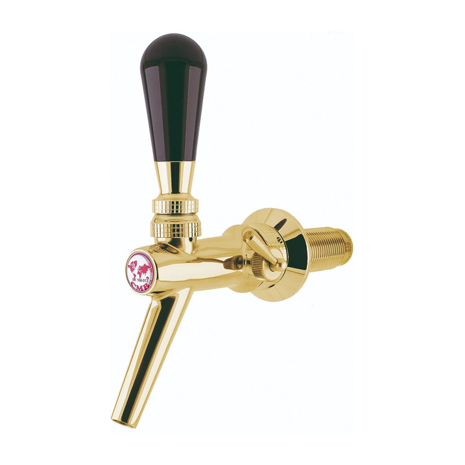 Kompensatorhahn V10 aus Chromnickelstahl, gold, Length:55 mm | 00711906085106