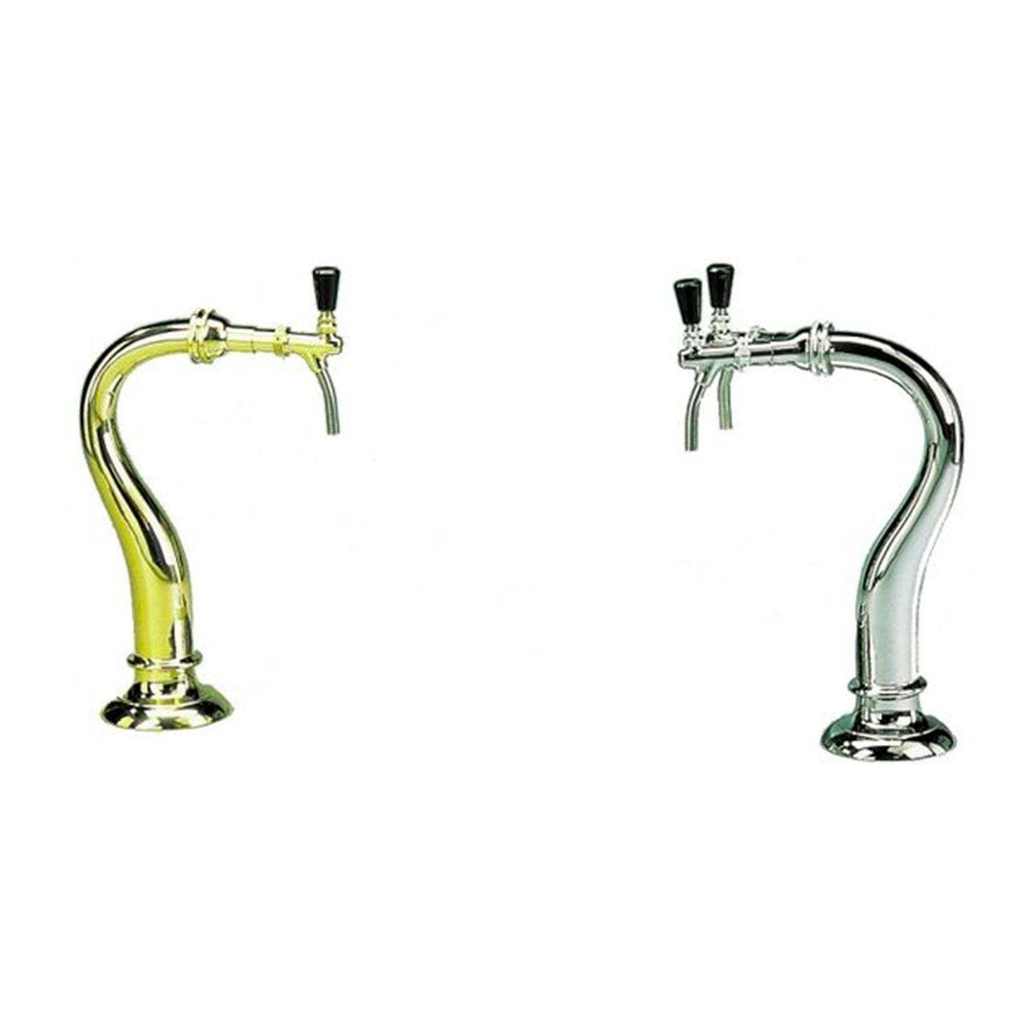 Schanks&auml;ule Modell Schwanenhals, 1-leitig, Chrom - Bild 1