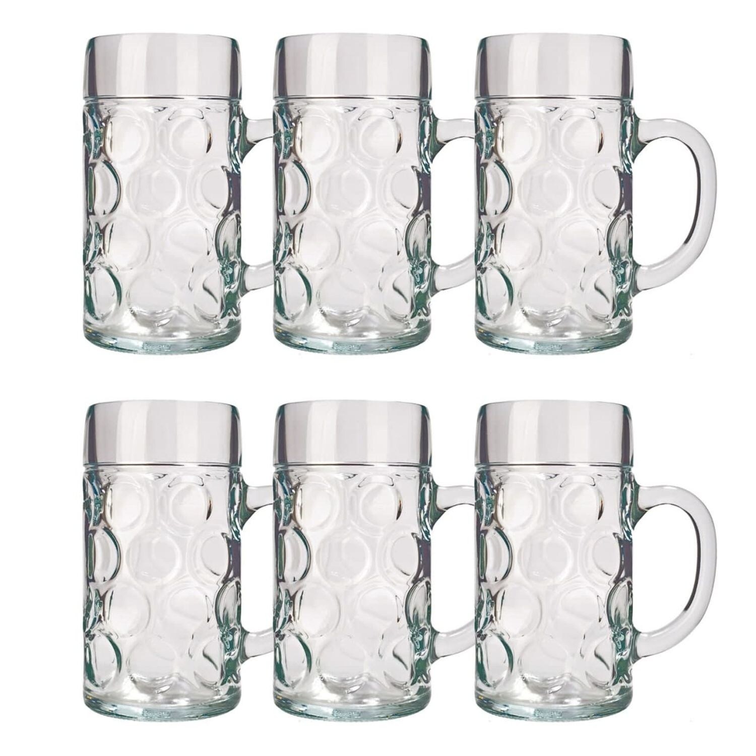 Bierglas 6er Set Biergläser ISAR 1 Liter