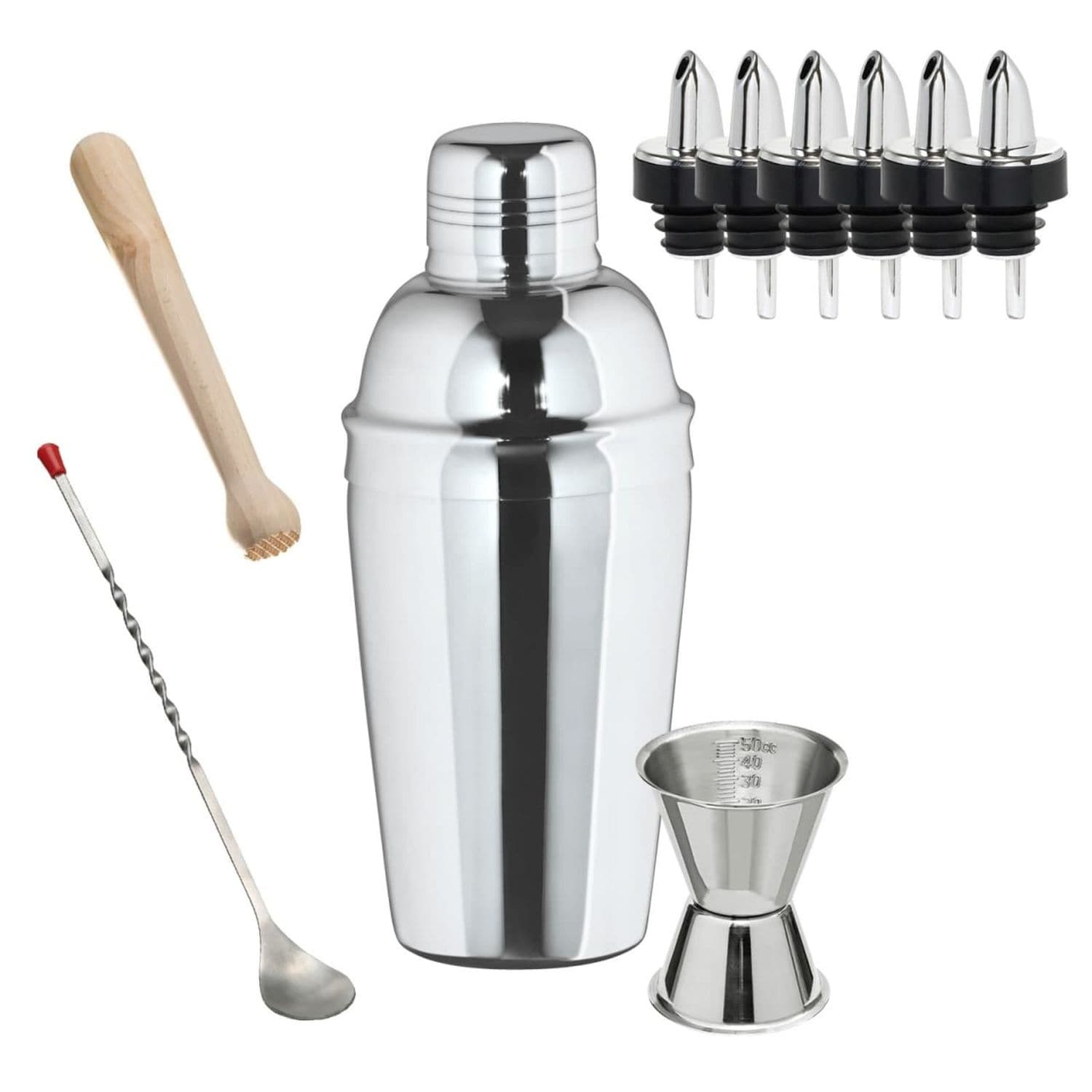 Cocktail Shaker set - 3-teiliger EDELSTAHLSHAKER - Bild 1