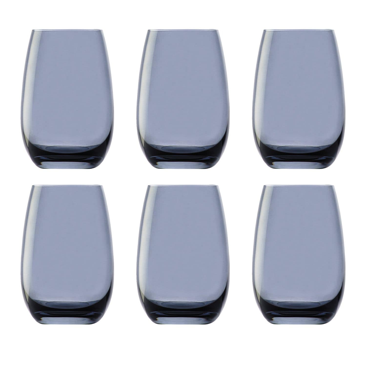 Farbige Trinkgl&auml;ser ELEMENTS 6er-Set, Blaugrau, 335 ml - Bild 1