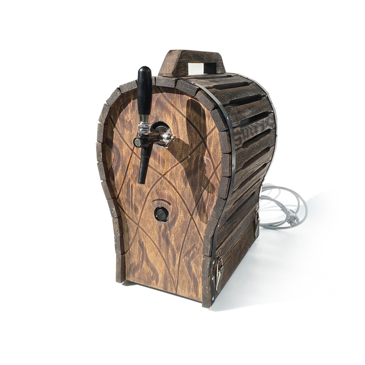 Holzfass für Zapfanlage, Bierzapfanlage JET 30, 380x580x580mm | 00745202850175