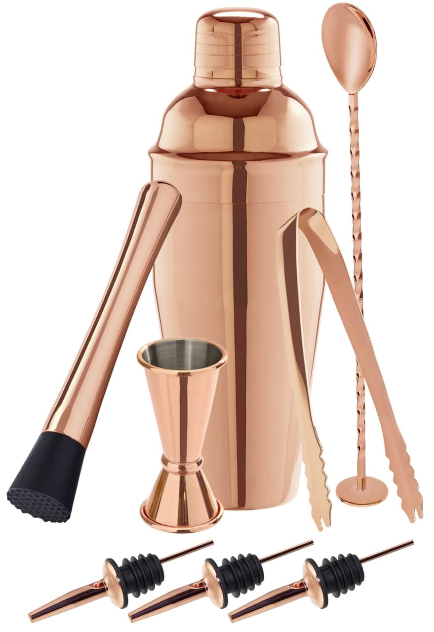 Cocktail-Set 8-teilig in einer Geschenkbox - Kupfer Optik - Bild 1