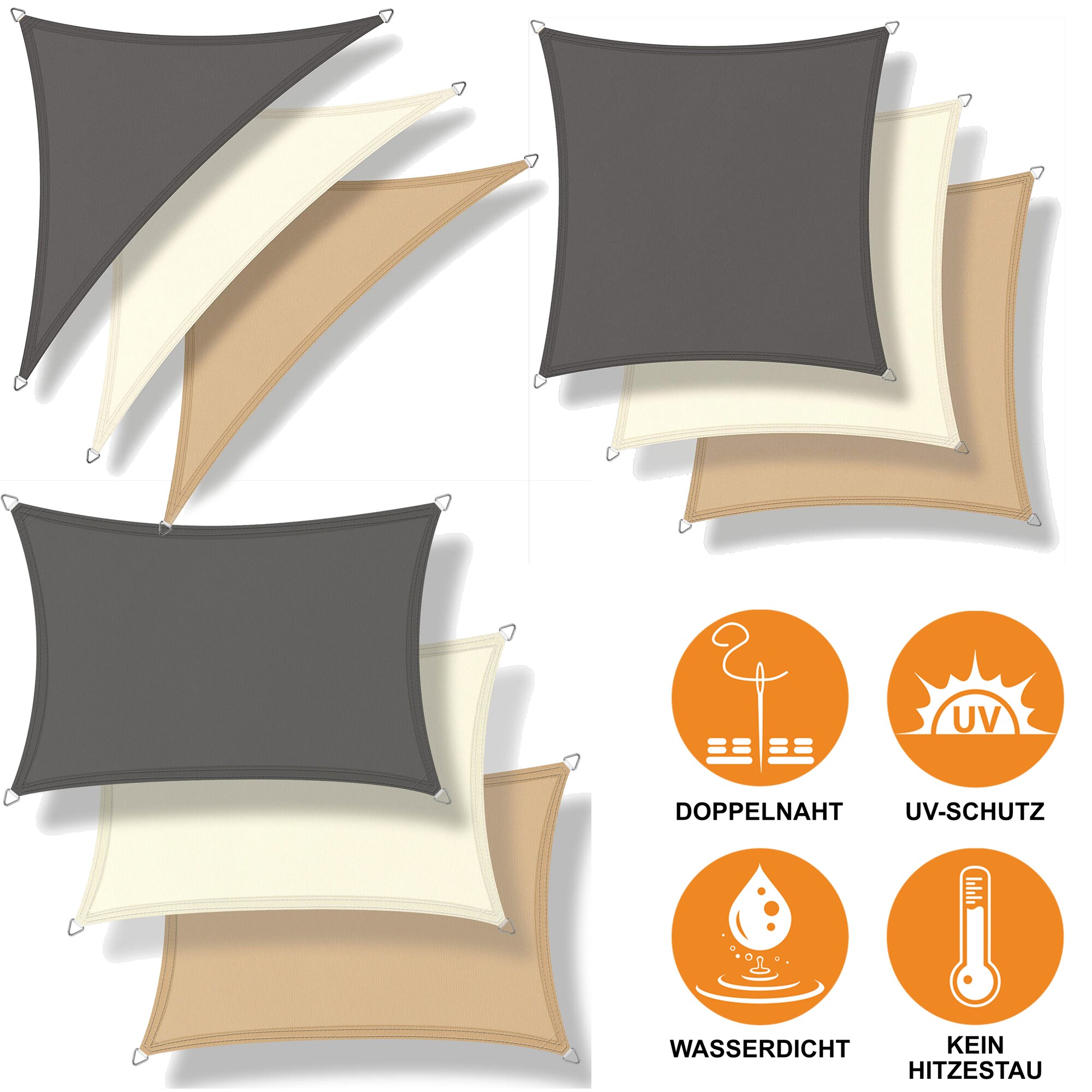Sonnensegel aus 100% Polyester - Bild 1