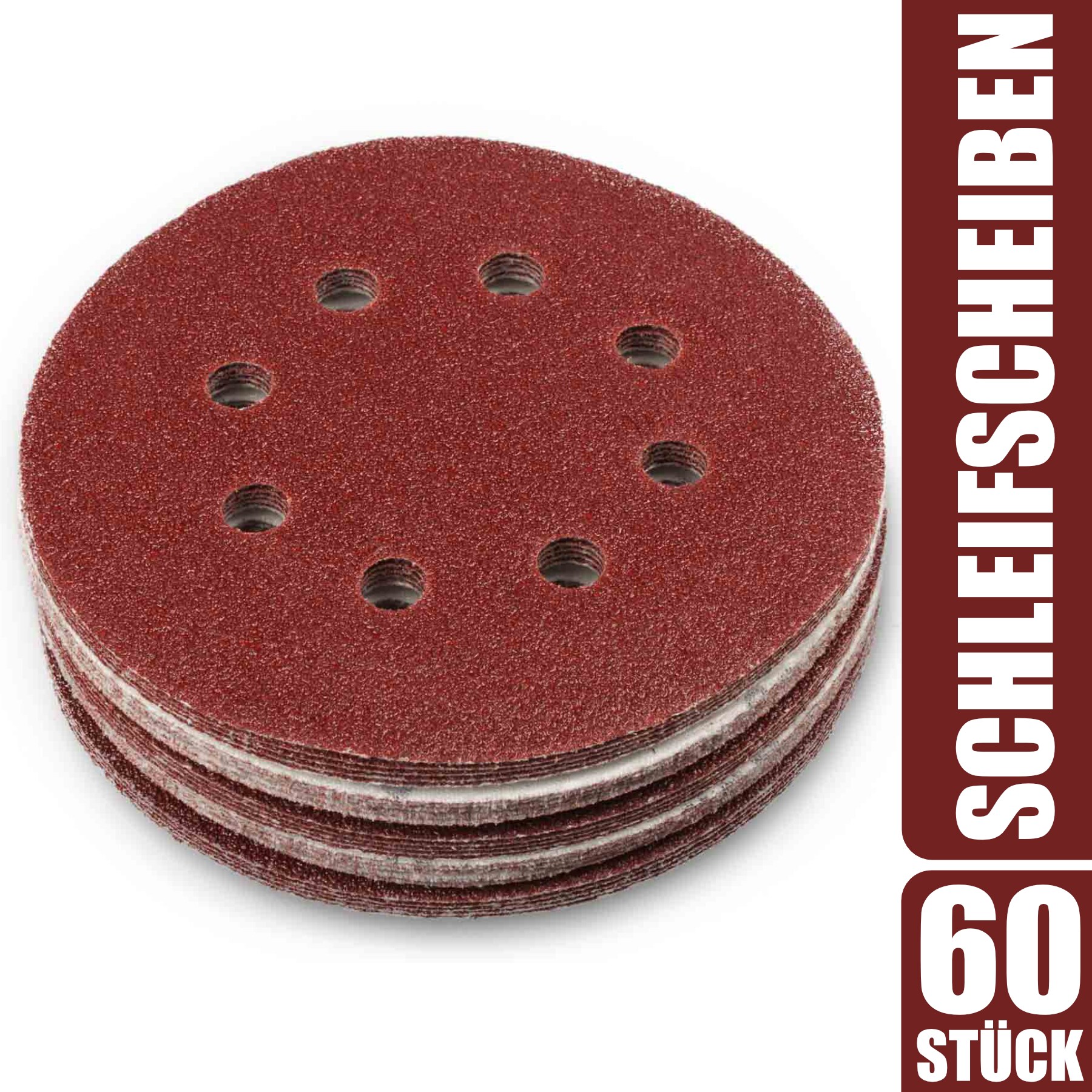 Schleifscheiben 8 Loch, 125 mm - Bild 1