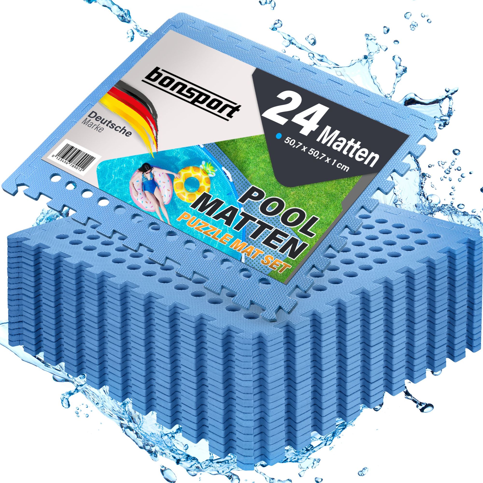 Pool Matten, blau - Bild 1
