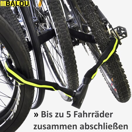 BALOU Fahrrad Kettenschloss, grün reflektierend online kaufen bei Netto