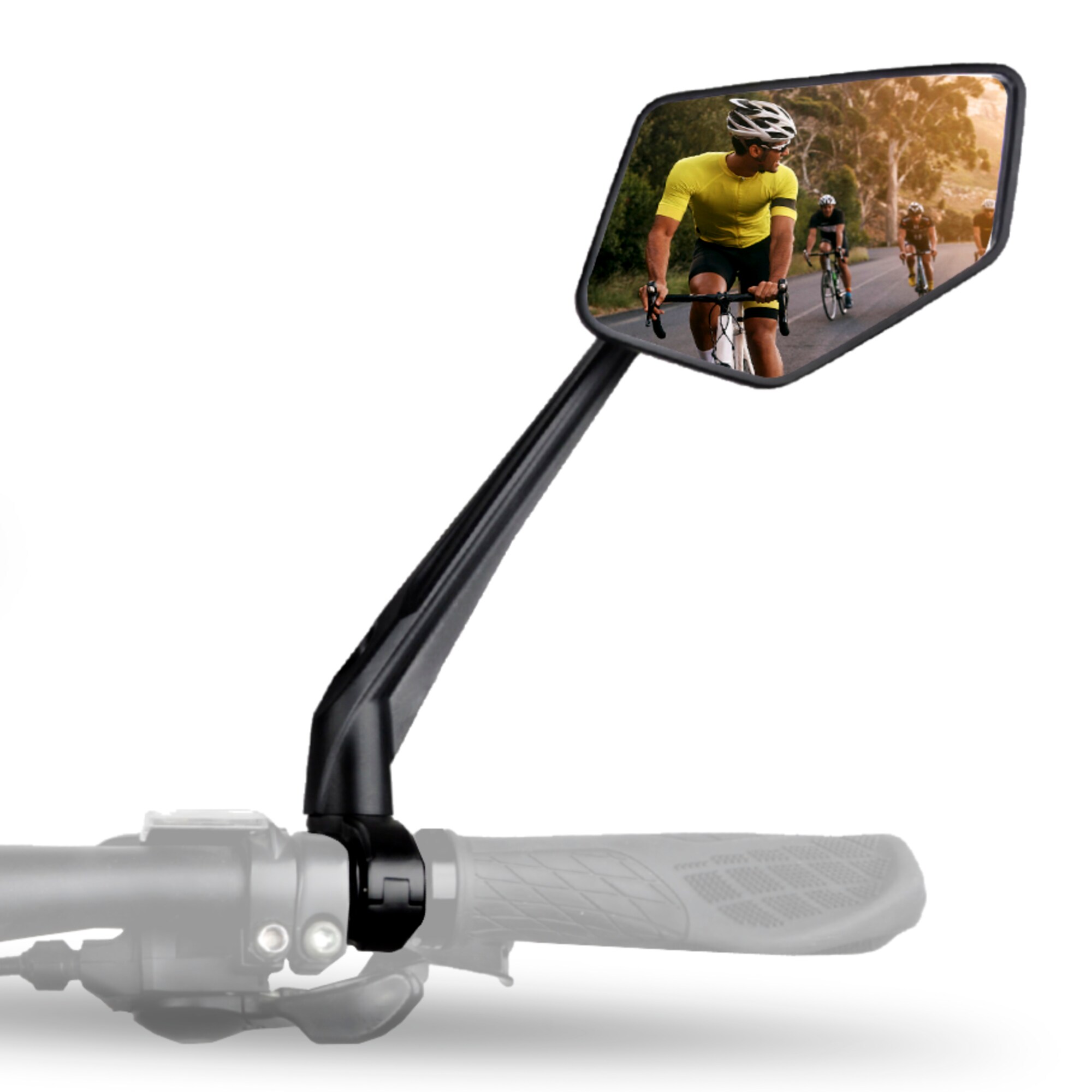 BALOU Fahrradspiegel mit extra gro&szlig;er Spiegelfl&auml;che und Reflektorstreifen - Bild 1