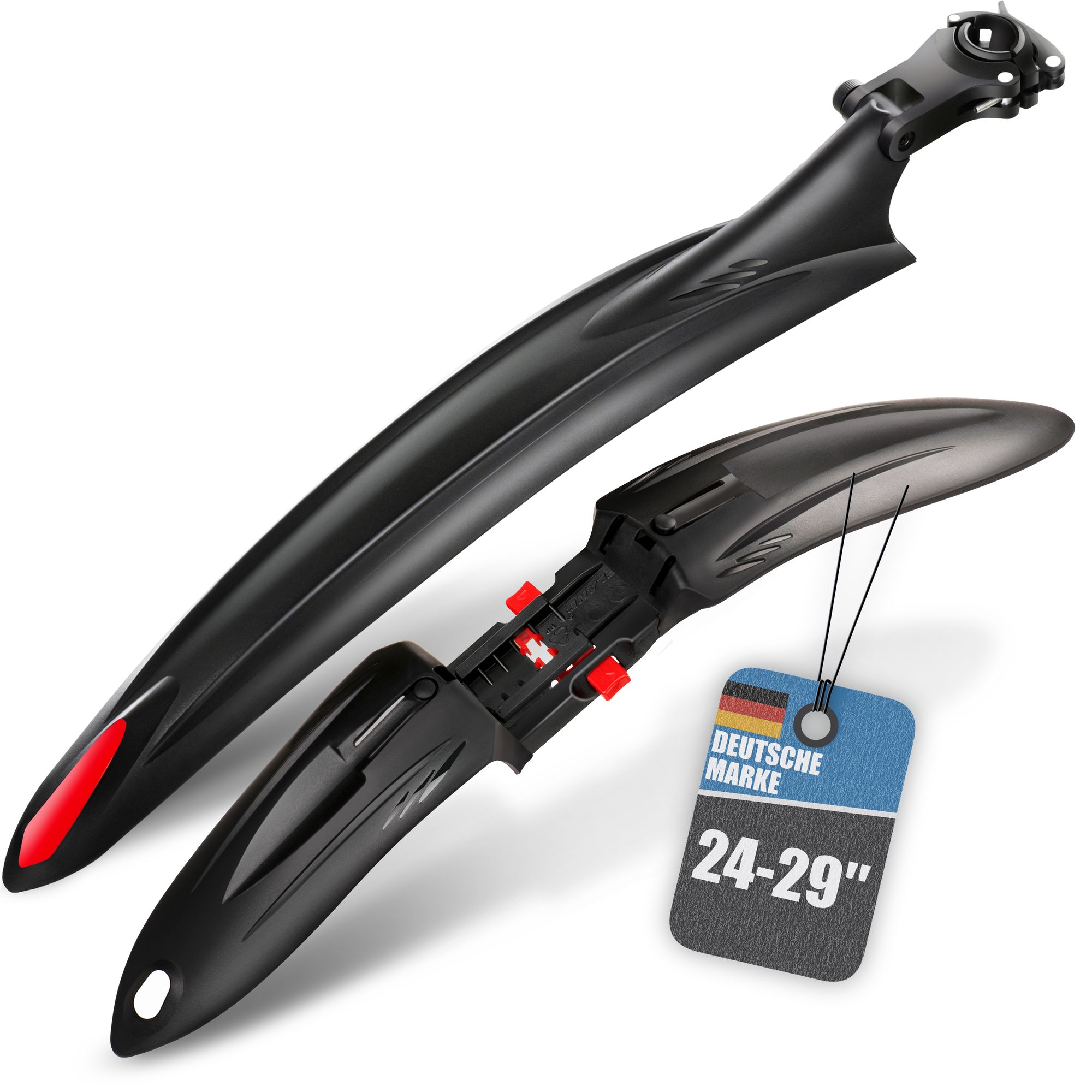 BALOU Mountainbike Fahrrad Schutzblech, 24-29" - Bild 1