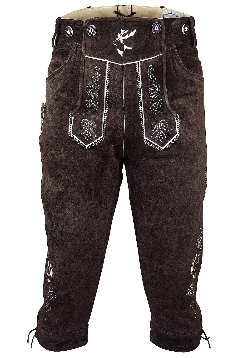 Trachtenlederhose Kniebundhose Hirsch | 04260264535489