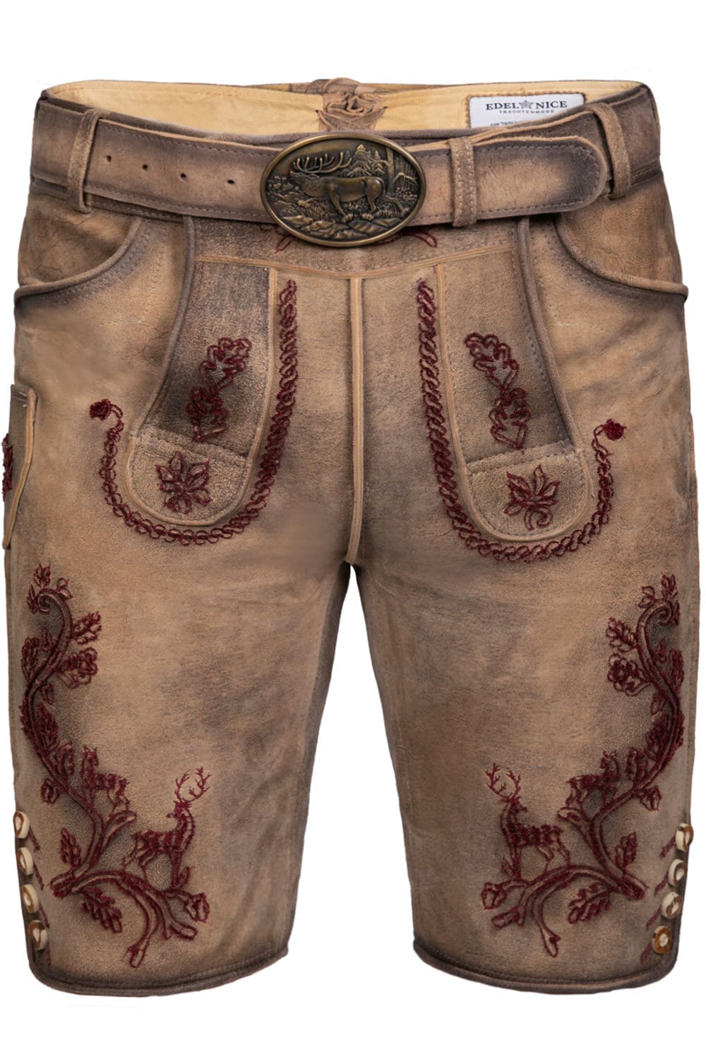 Kurze Wildbock Lederhose Emil - Bild 1