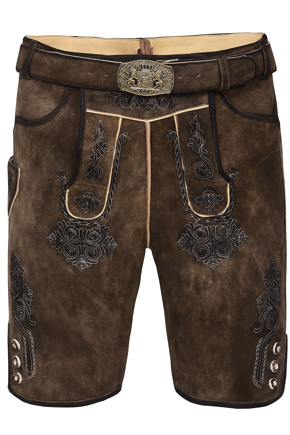 Kurze Wildbock Lederhose Fabian - Bild 1