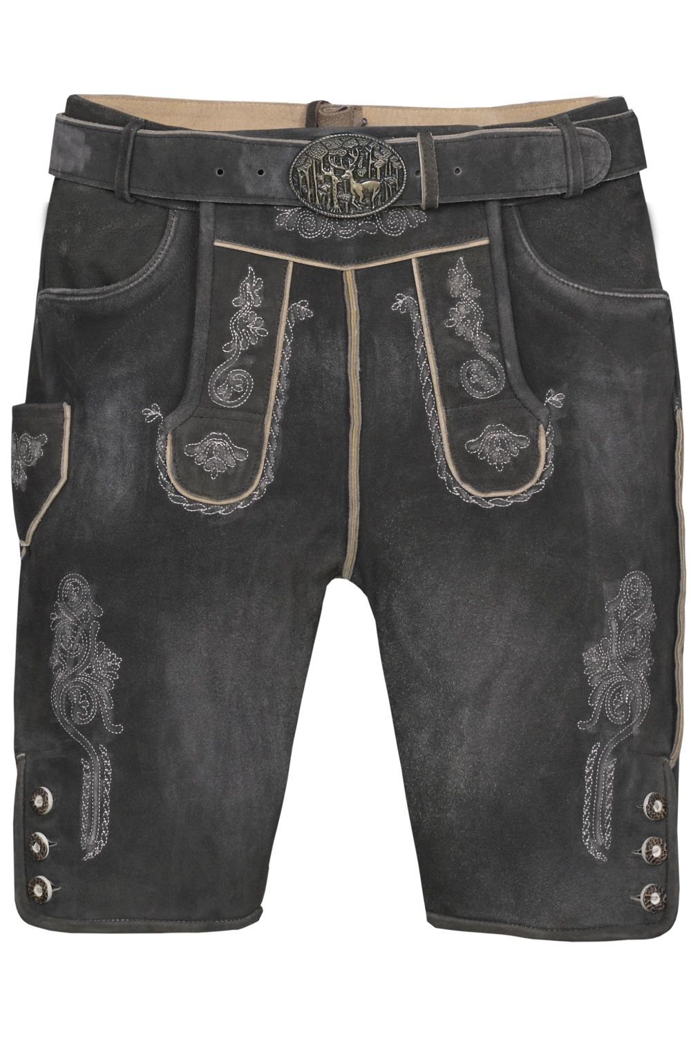 Kurze Wildbock Lederhose Robert - Bild 1