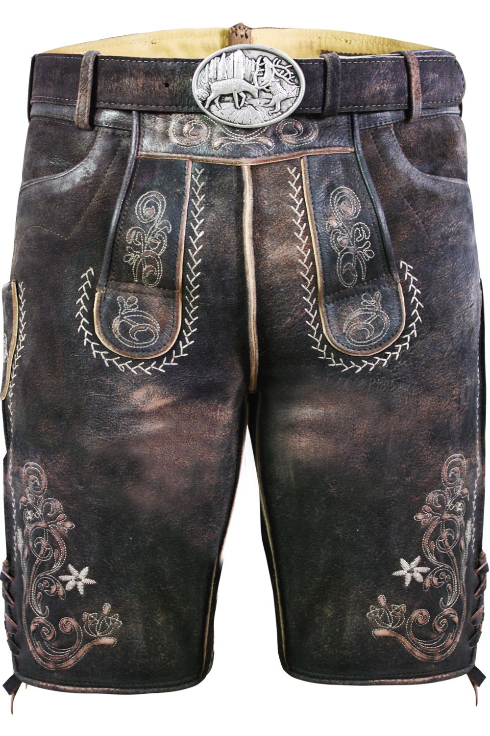 Kurze Wildbock Lederhose Alex - Bild 1