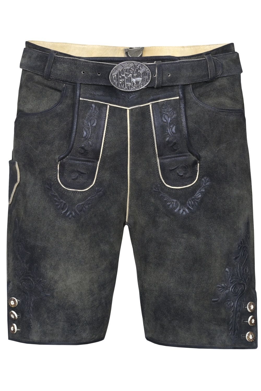 Kurze Wildbock Lederhose Alois - Bild 1