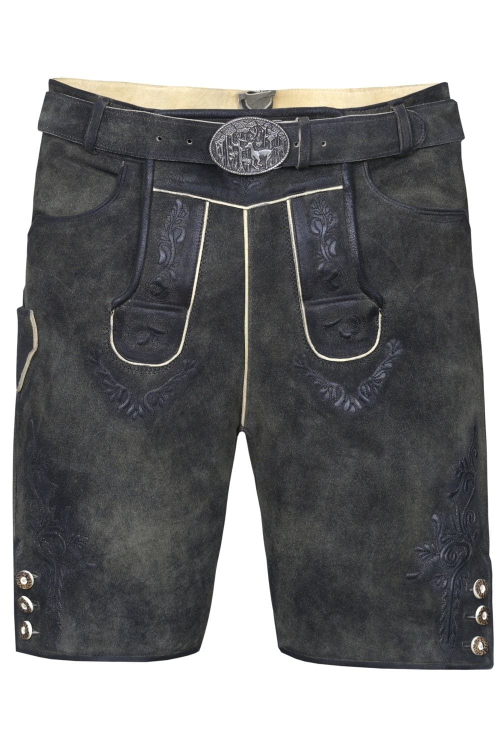 Kurze Wildbock Lederhose Alois - Bild 1