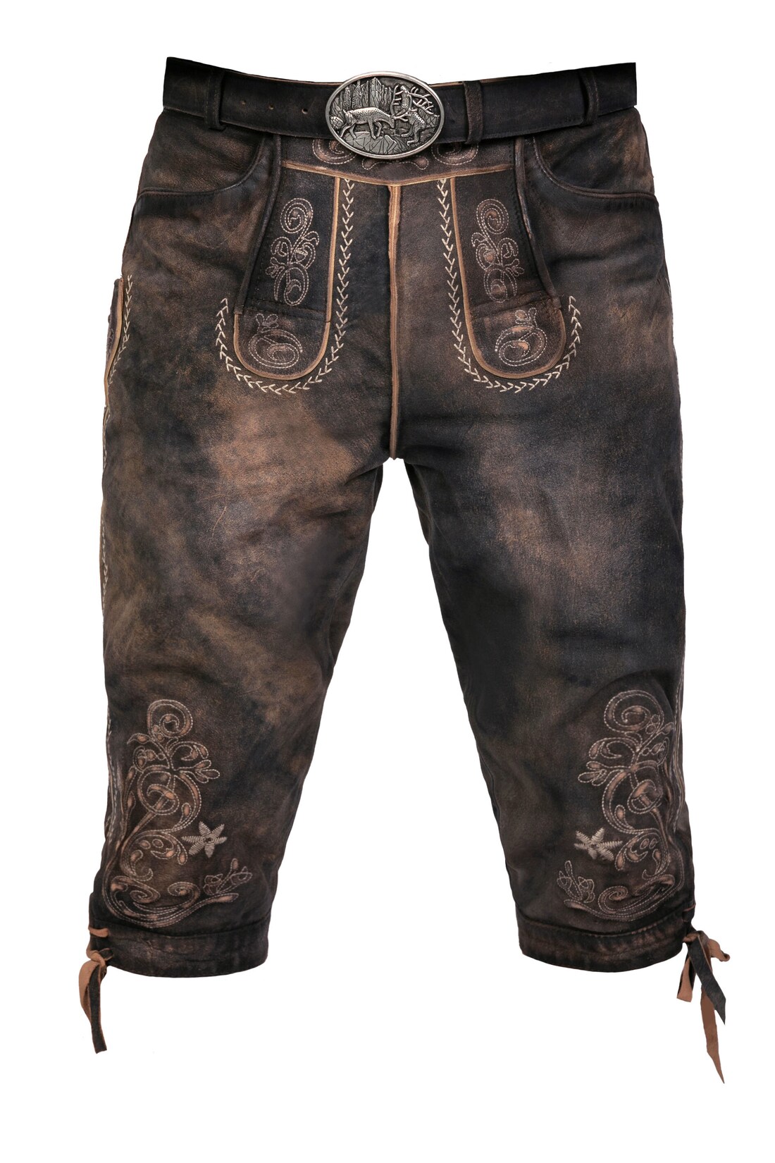 Kniebund Wildbock Lederhose Alex | 04260760218183