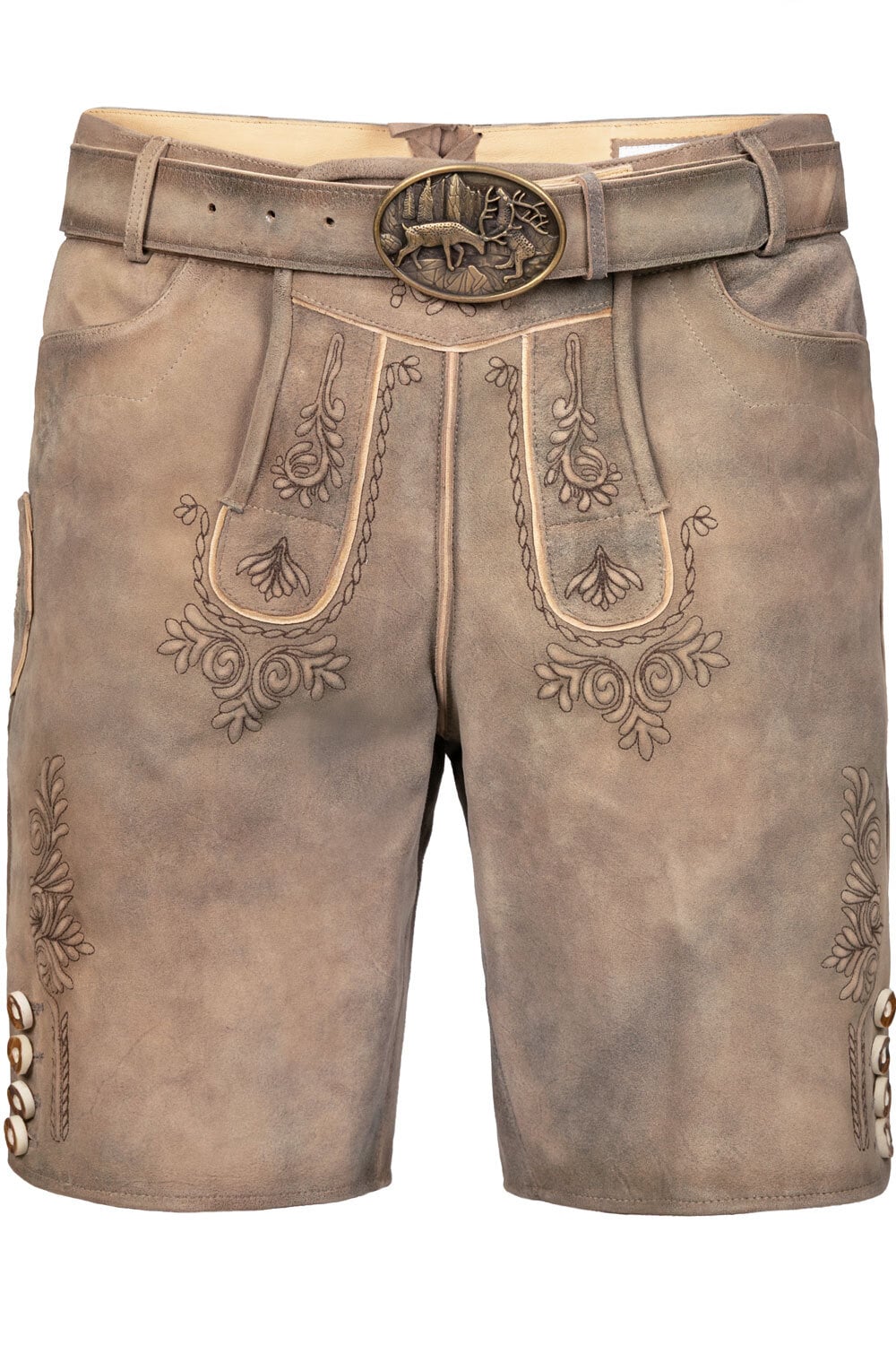 Kurze Wildbock Lederhose Lukas - Bild 1