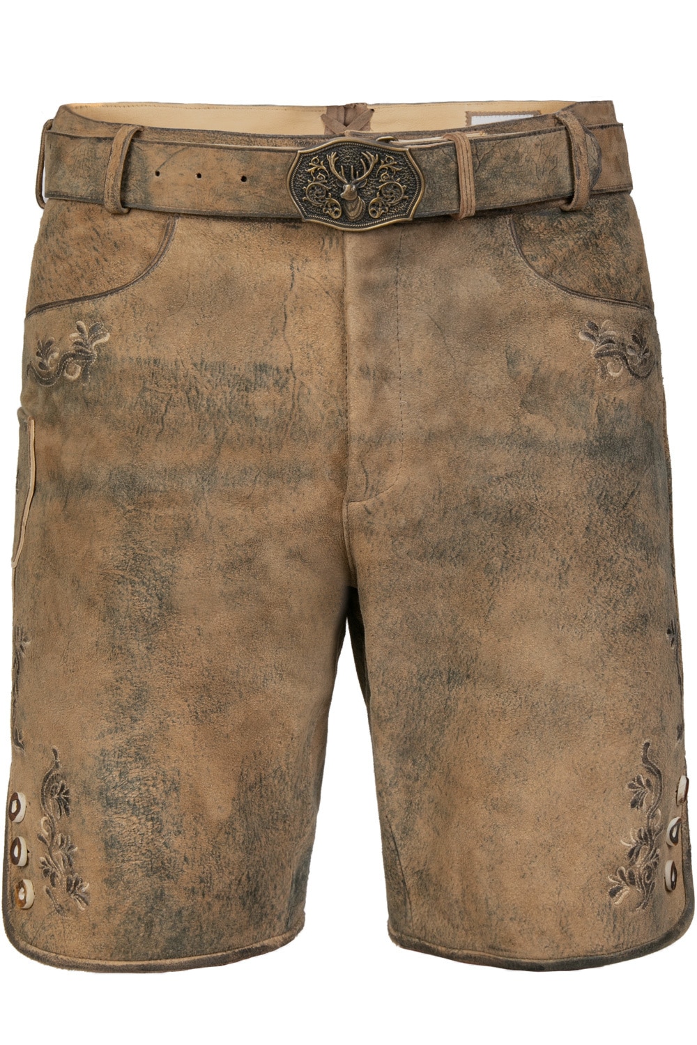 Kurze Wildbock Lederhose Paul - Bild 1