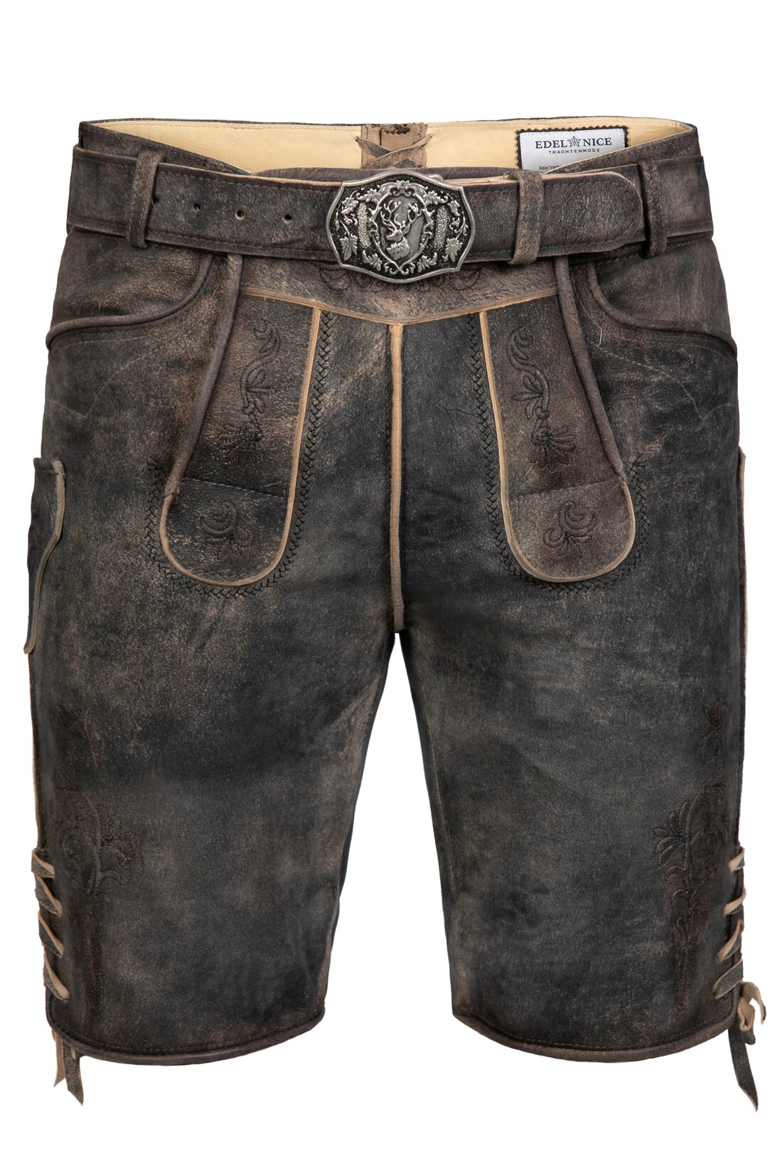 Kurze Wildbock Lederhose Tom
