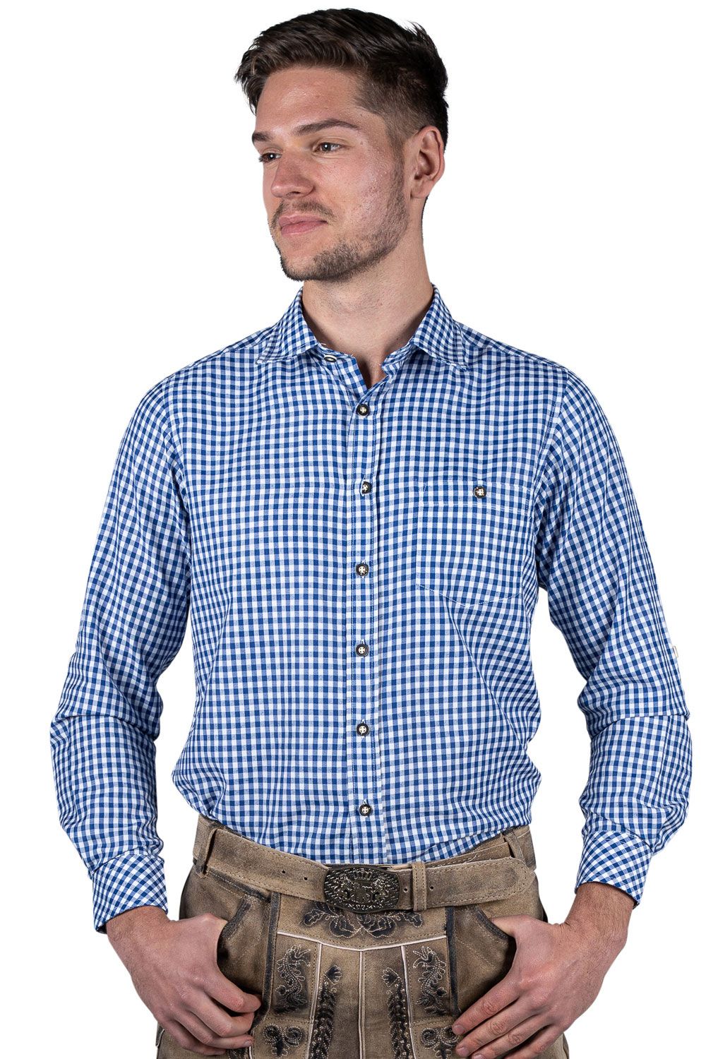 Trachtenhemd kariert - Bild 1