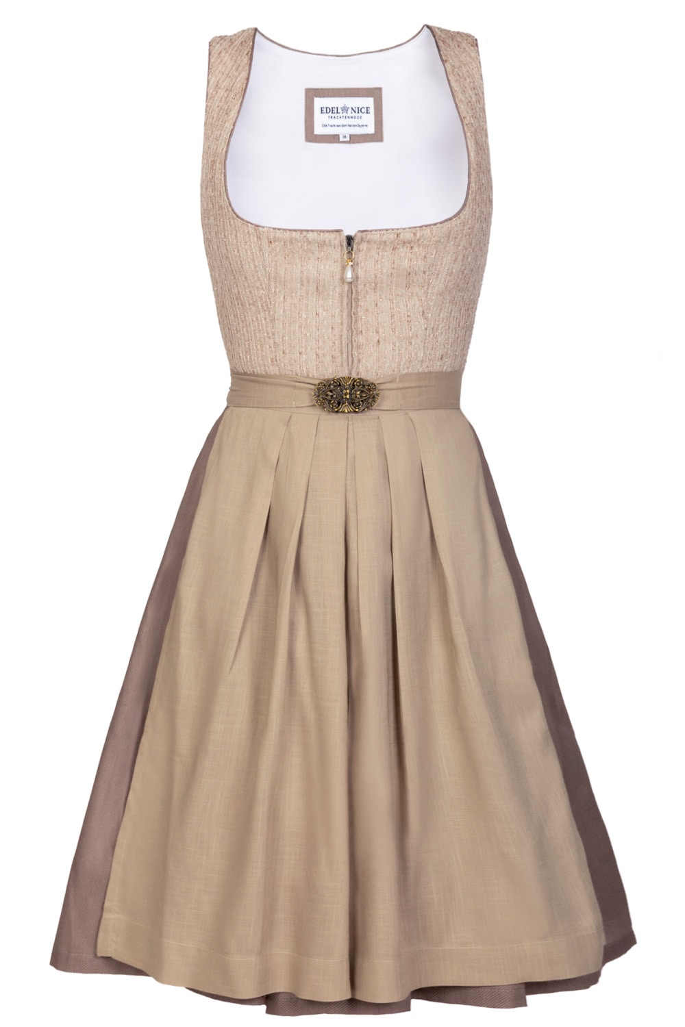 Midi Dirndl Edith Champagner - Bild 1