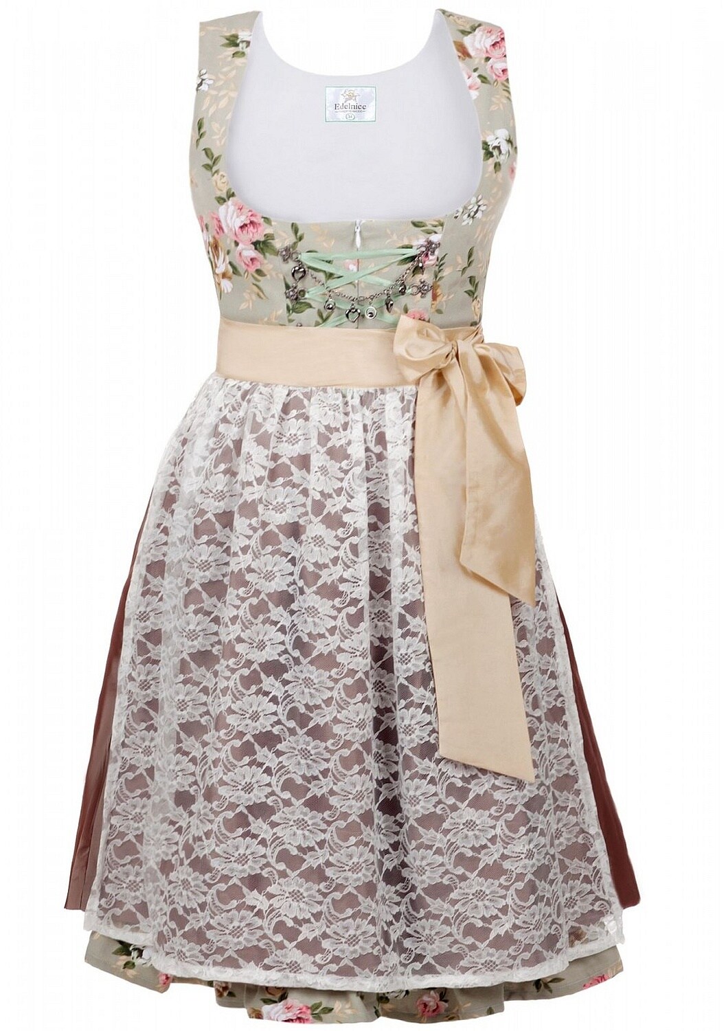 Midi Dirndl 2-teilig Blumen exclusive - Bild 1