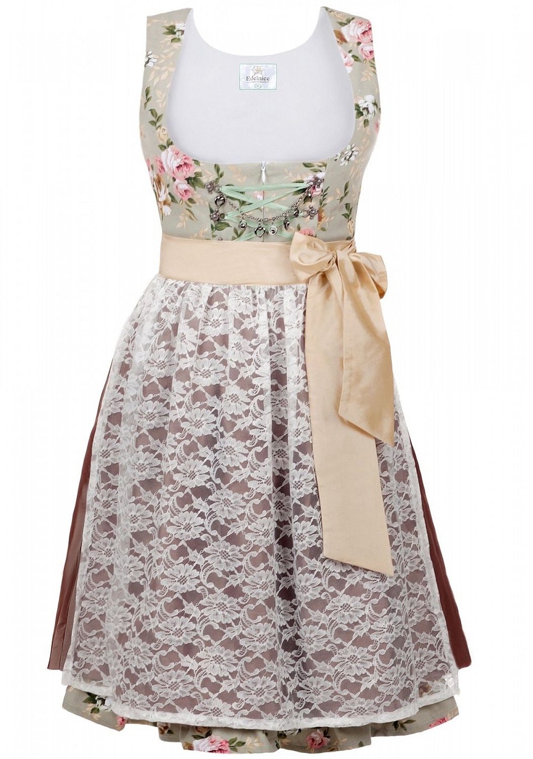 Midi Dirndl 2-teilig Blumen exclusive - Bild 1