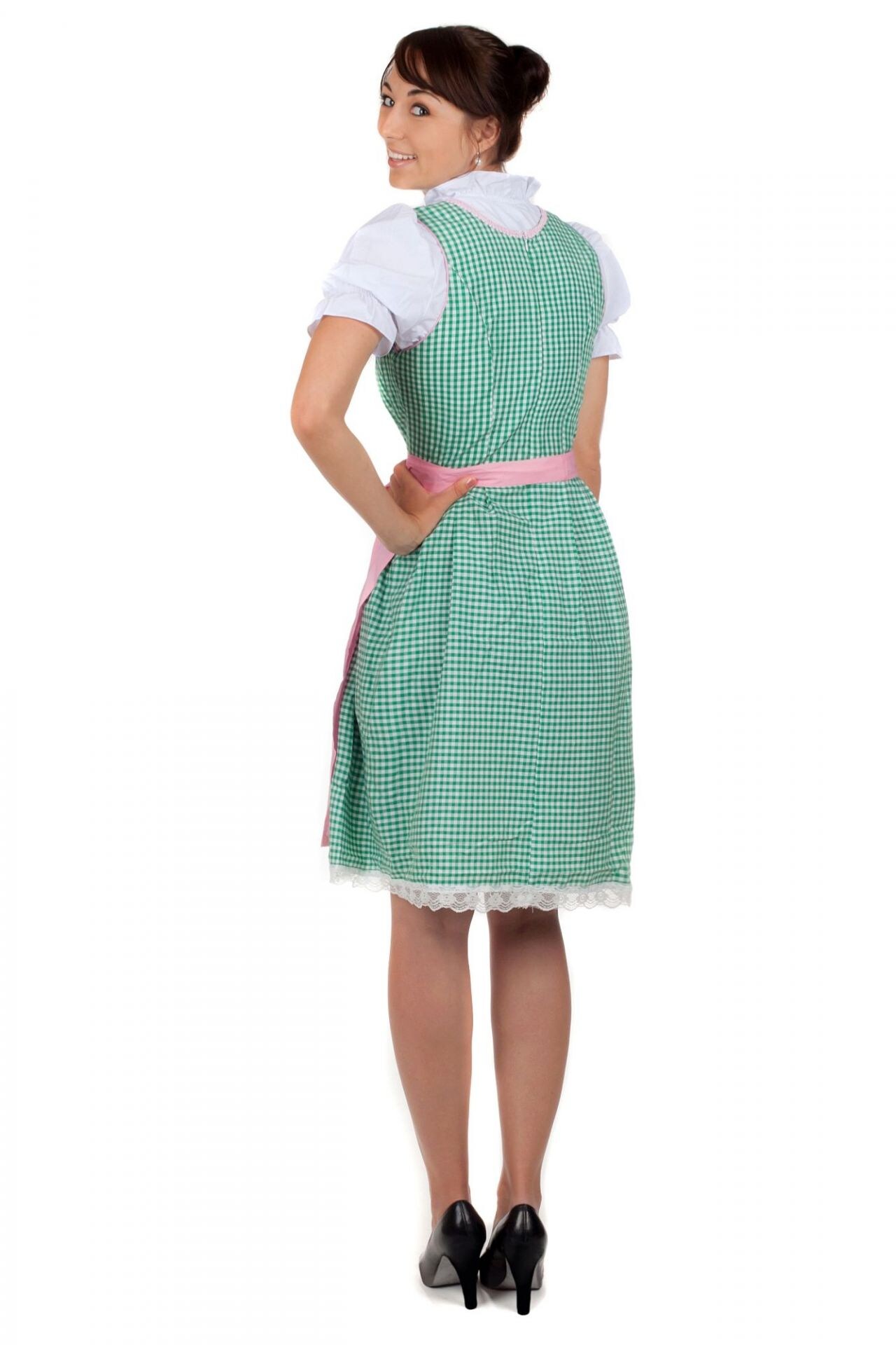 Midi Dirndl 3-teilig kariert - Bild 1
