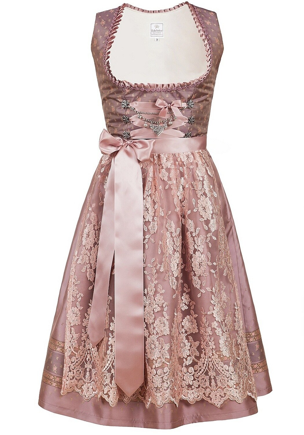Midi Dirndl 2-teilig Madeleine rosa