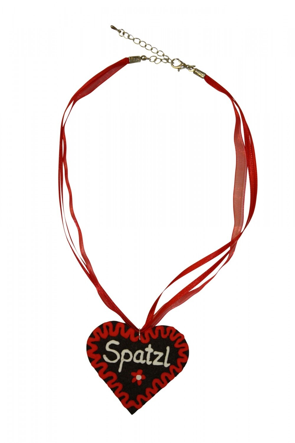 Halskette Filzherz Spatzl - Bild 1