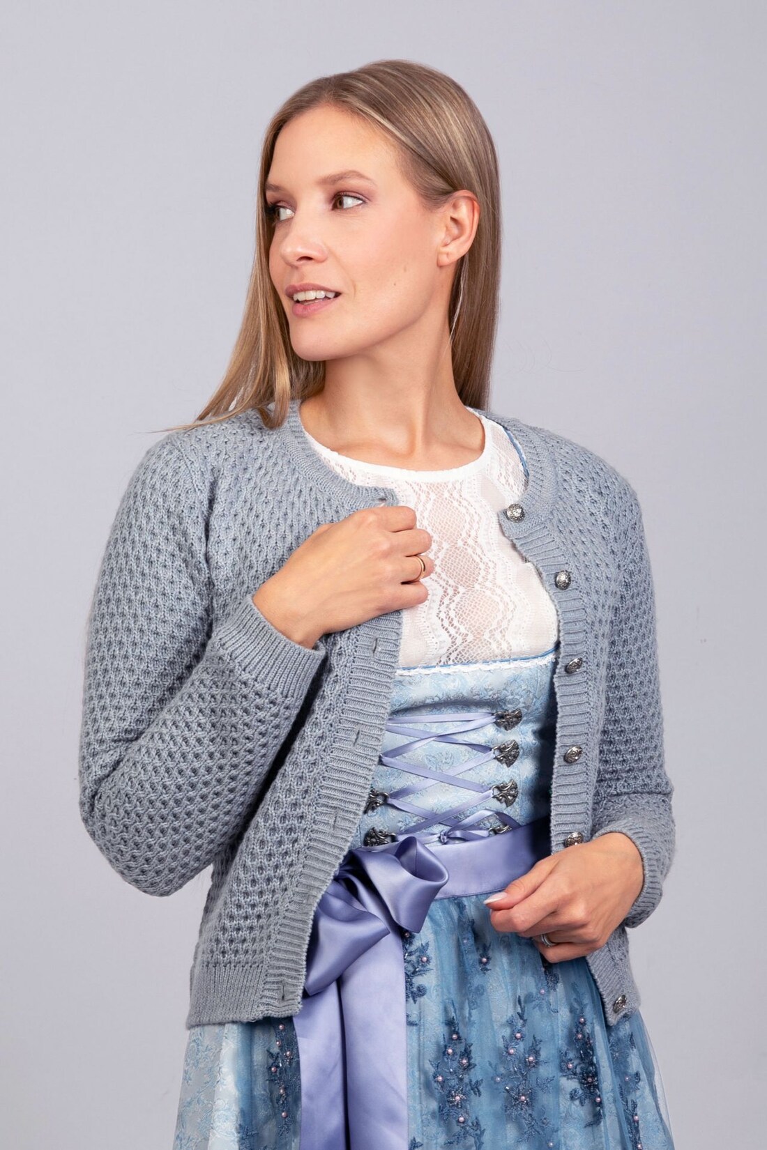 Strickjacke Theresa anthrazit | 04260760215472