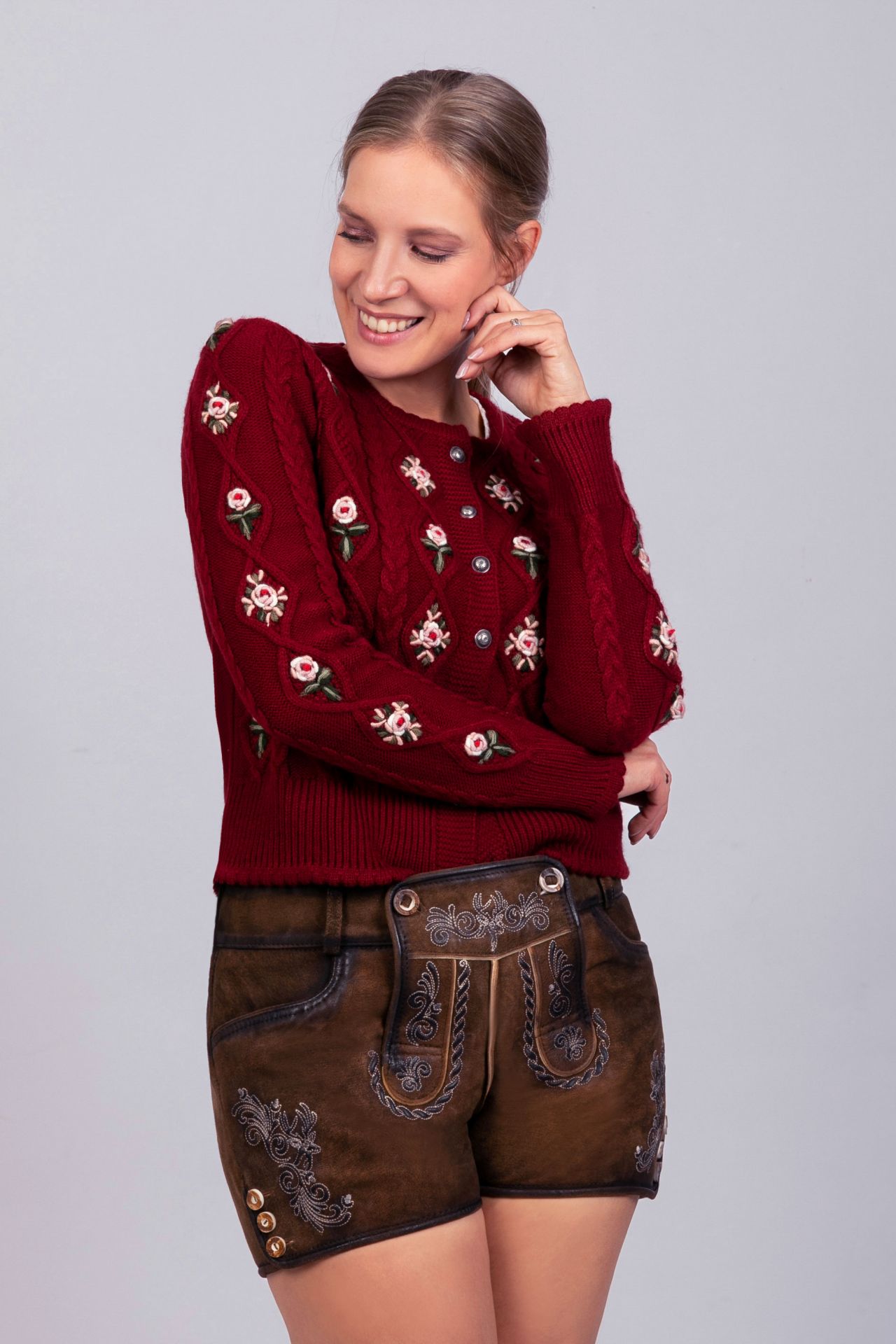 Strickjacke Lucia bordeaux - Bild 1