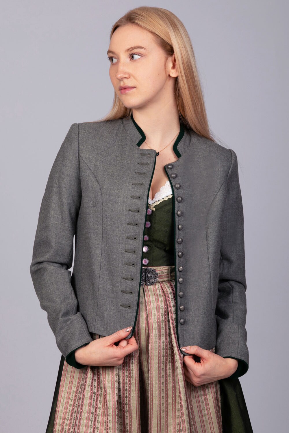 Trachten Janker Simone hellgrau - Bild 1