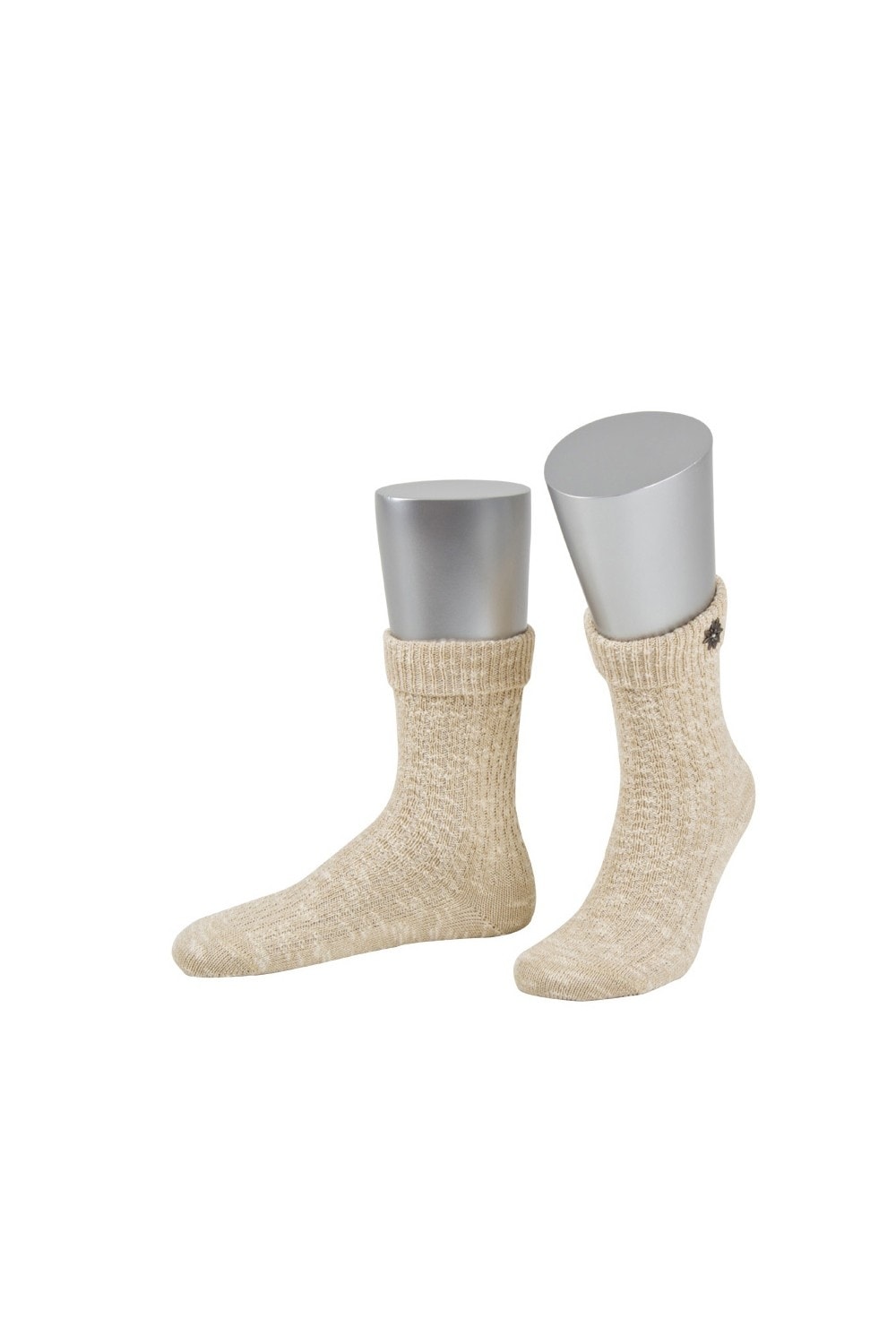 Hochwertige Trachtensocken Edelwei&szlig; kurz - Bild 1