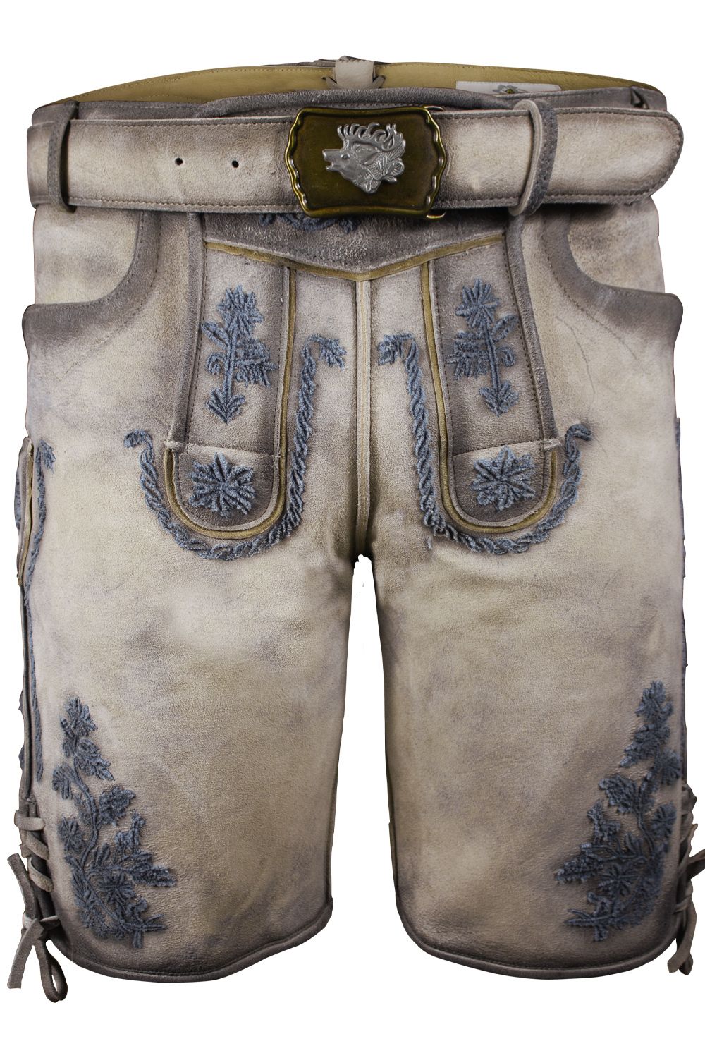 Kurze Wildbock Lederhose Johann - Bild 1