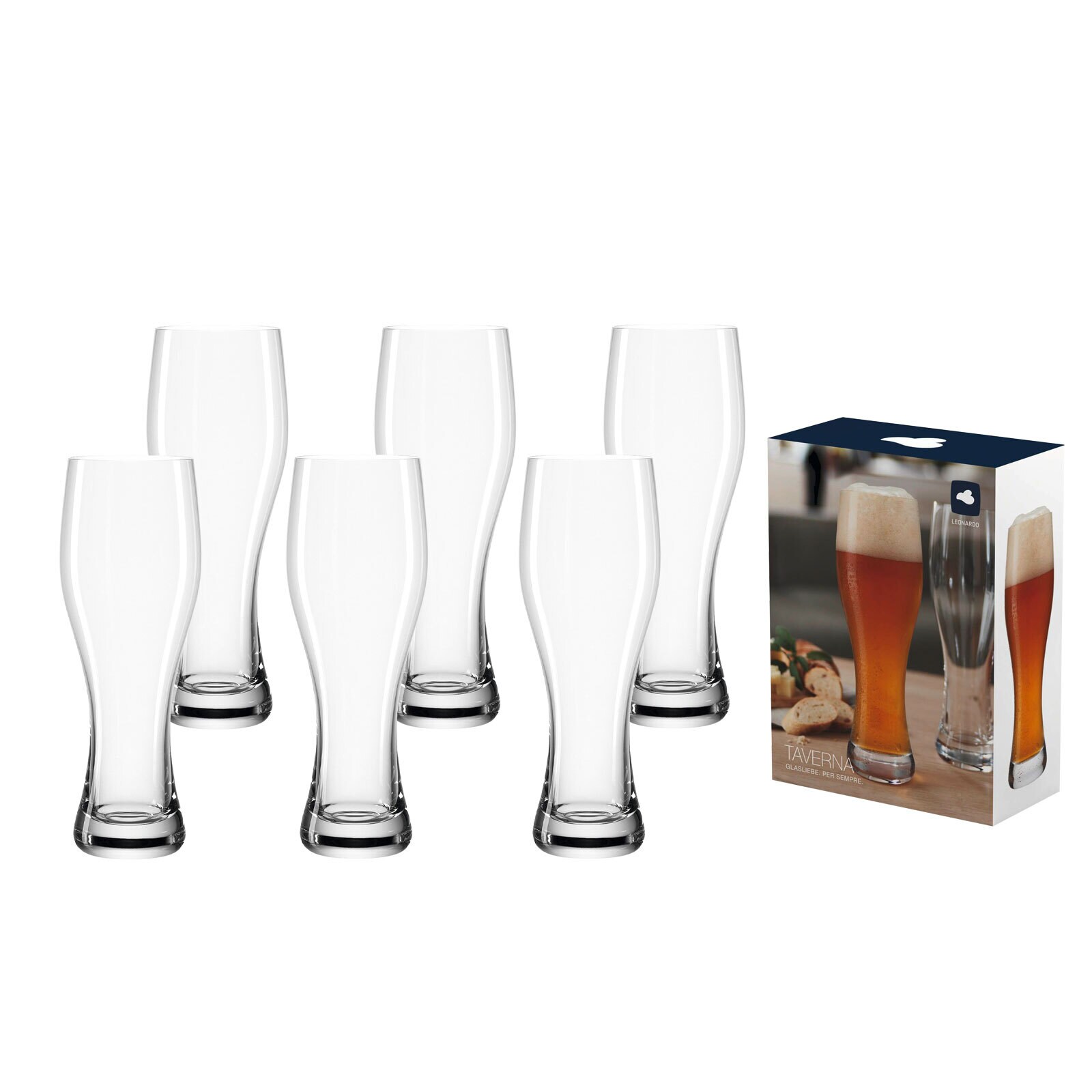 Leonardo Weizenbiergl&auml;ser Taverna 500 ml 6er Set - Bild 1
