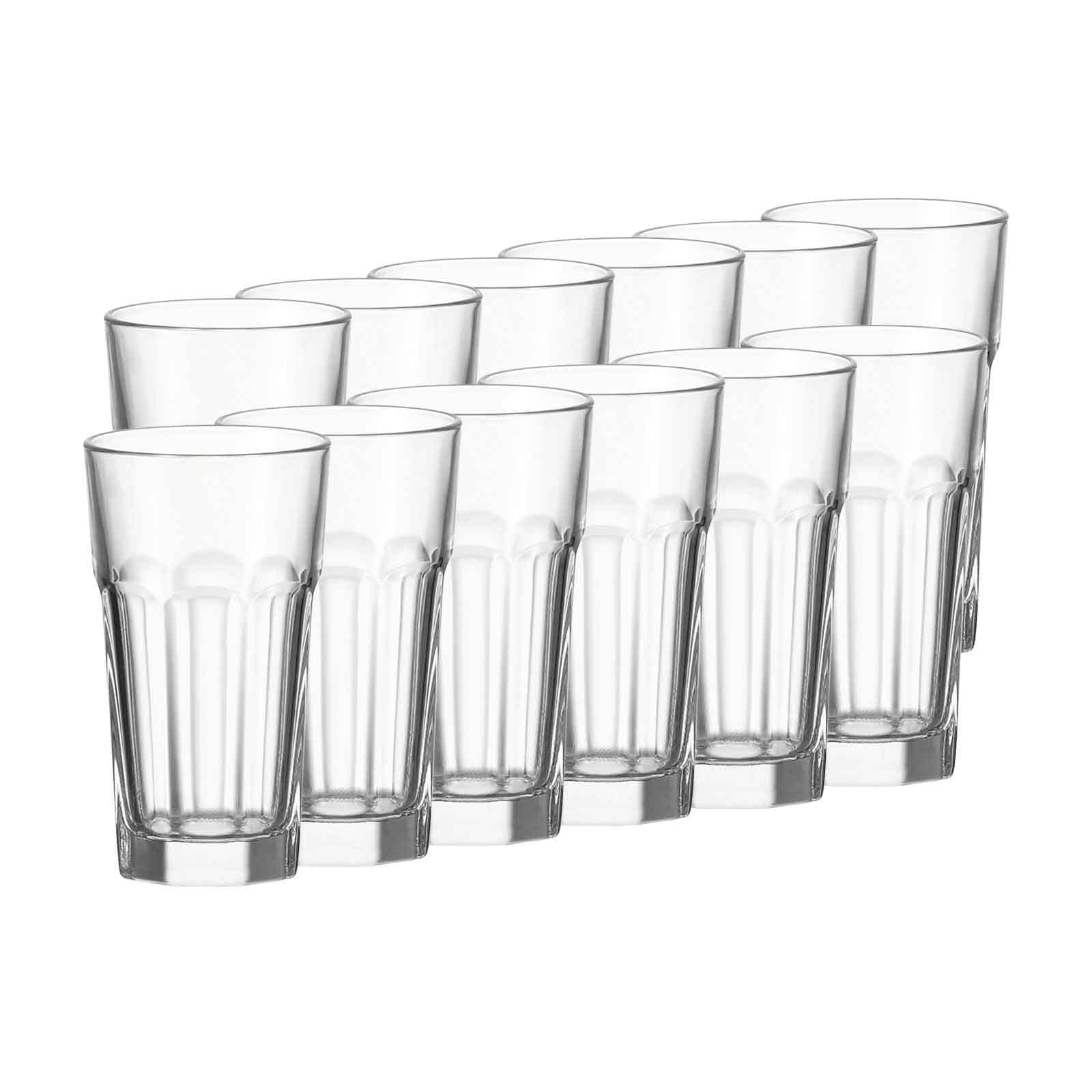 Leonardo Longdrinkgläser Rock 340 ml 12er Set