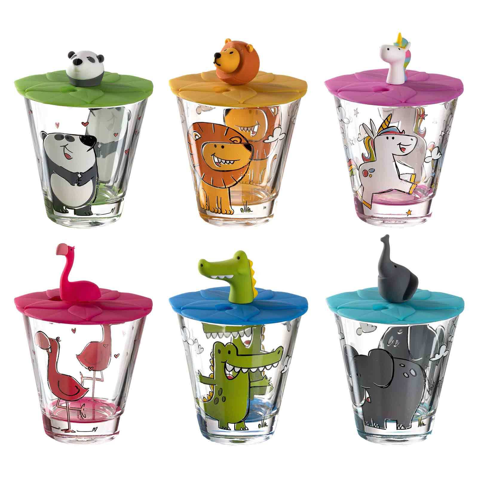 Leonardo Kinderbecher mit Deckel Bambini 215 ml 6er Set - Bild 1