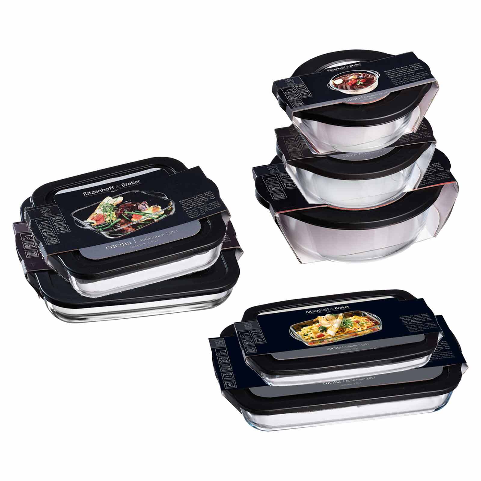 Ritzenhoff & Breker Frischhaltedosen / Auflaufformen Cucina 7er Set - Bild 1