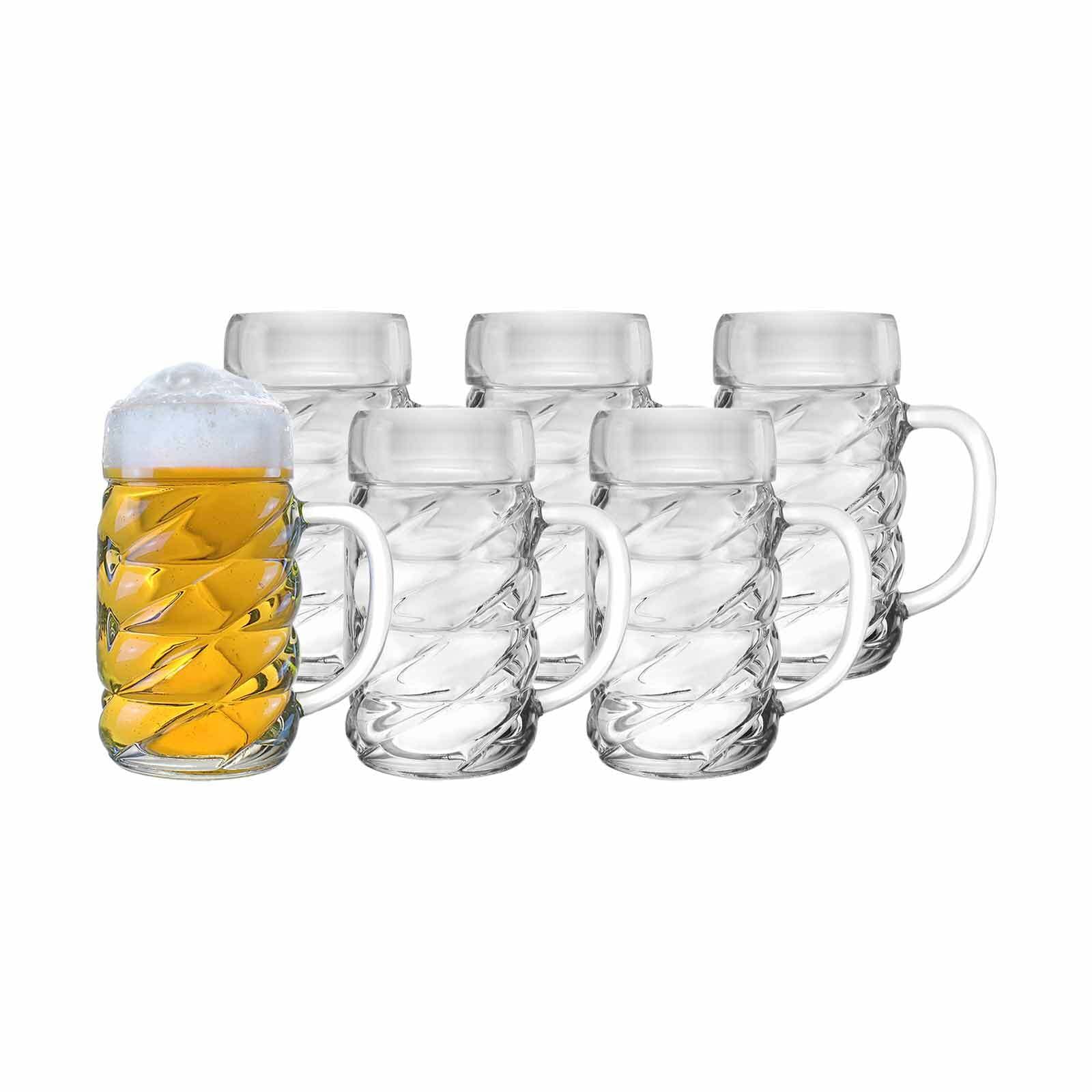 Stölzle Lausitz Bierkrüge Diamond 500 ml 6er Set
