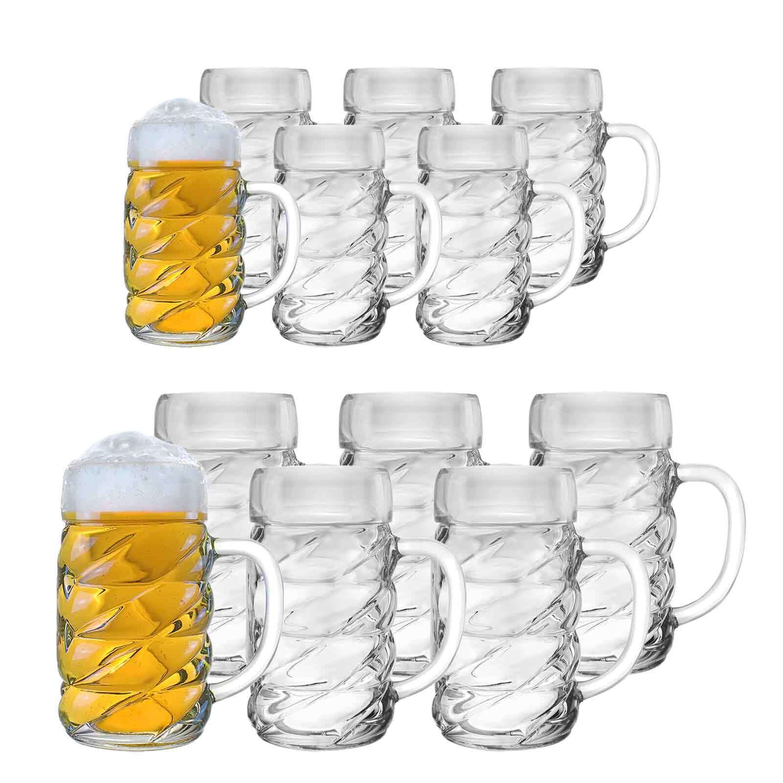Stölzle Lausitz Bierkrüge Diamond 0,5 l & 1 l 12er Set
