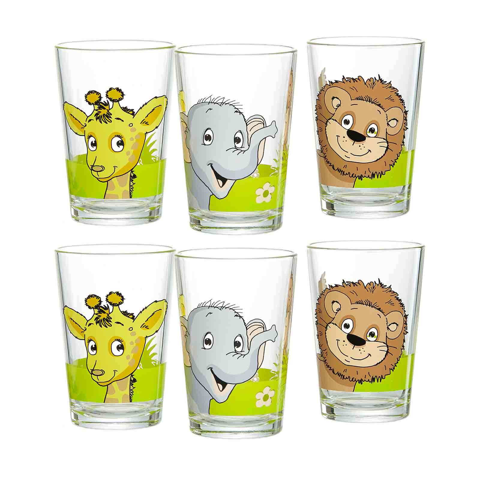 Ritzenhoff & Breker Kindergl&auml;ser Dschungeltiere 205 ml 6er Set - Bild 1