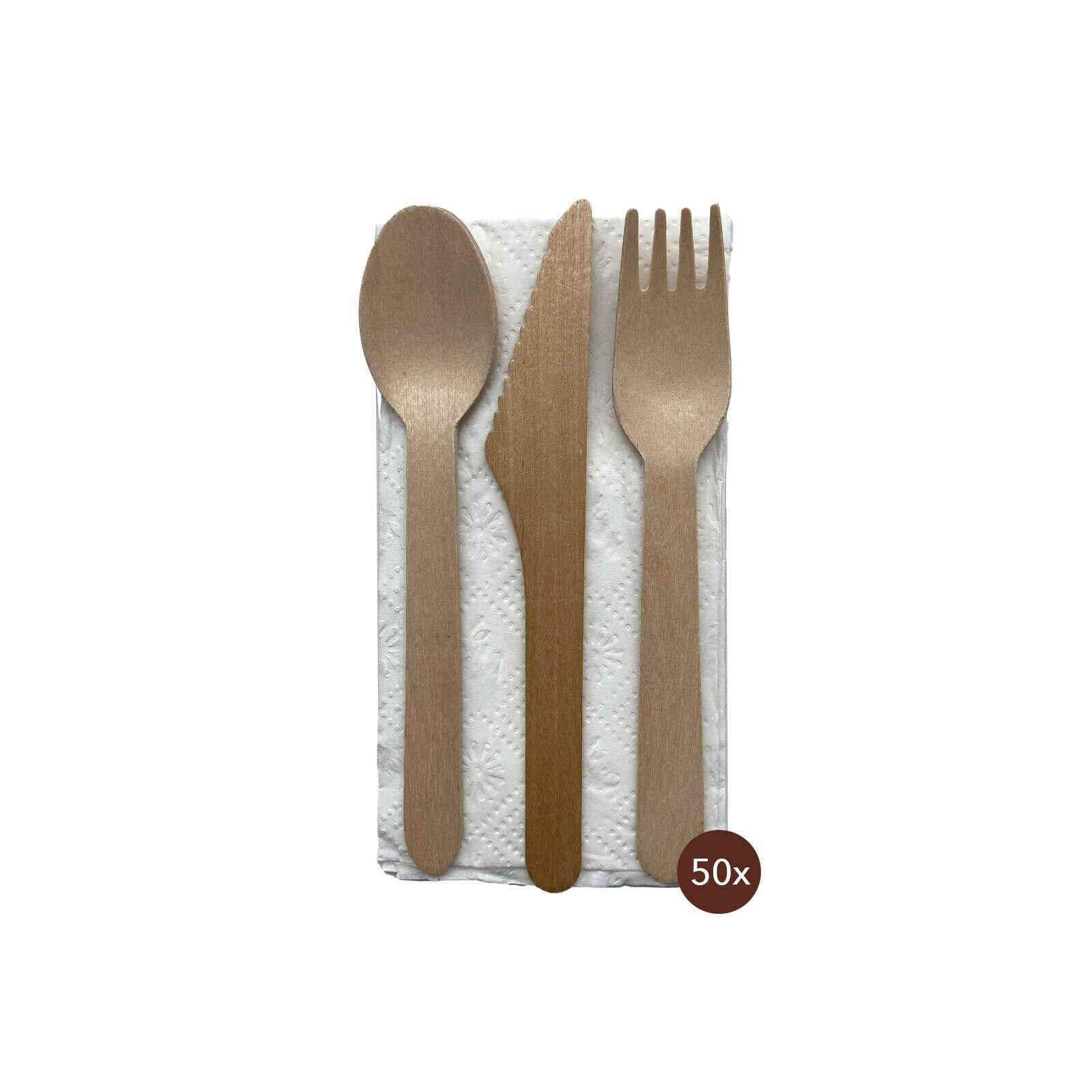 NATUREStar Bestecksets Holz 50er Set | 04015544721331