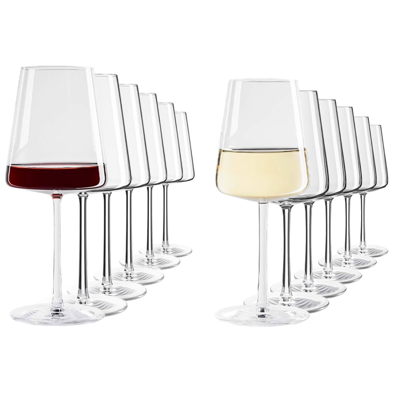 Stölzle Lausitz Rot- und Weißweingläser Power 520 ml + 400 ml 12er Set