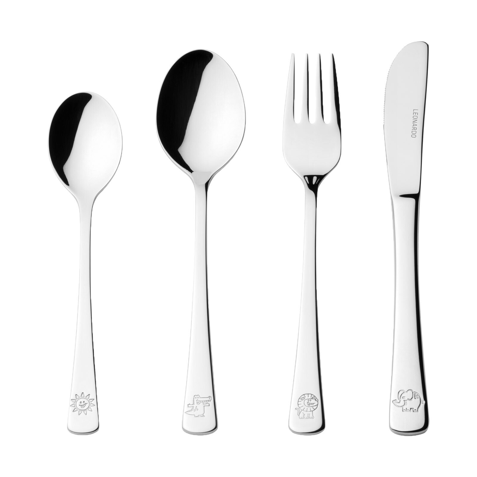 Leonardo Kinderbesteck Bambini 4er Set | 04002541707987