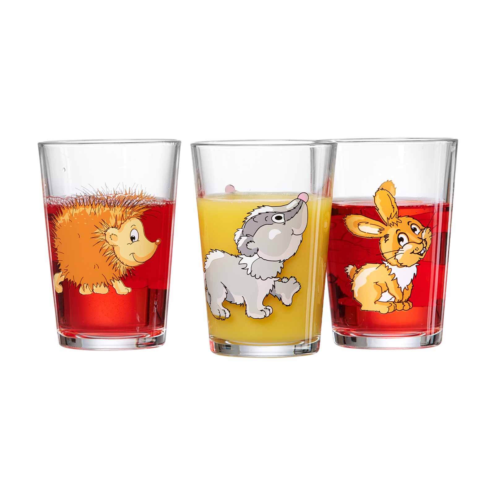 Ritzenhoff & Breker Kindergl&auml;ser Waldtiere 205 ml 3er Set - Bild 1