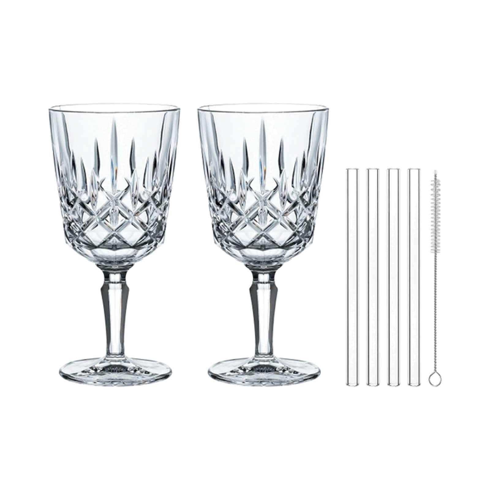 Nachtmann Cocktailgl&auml;ser mit Glastrinkhalmen Noblesse 355 ml 2er Set - Bild 1