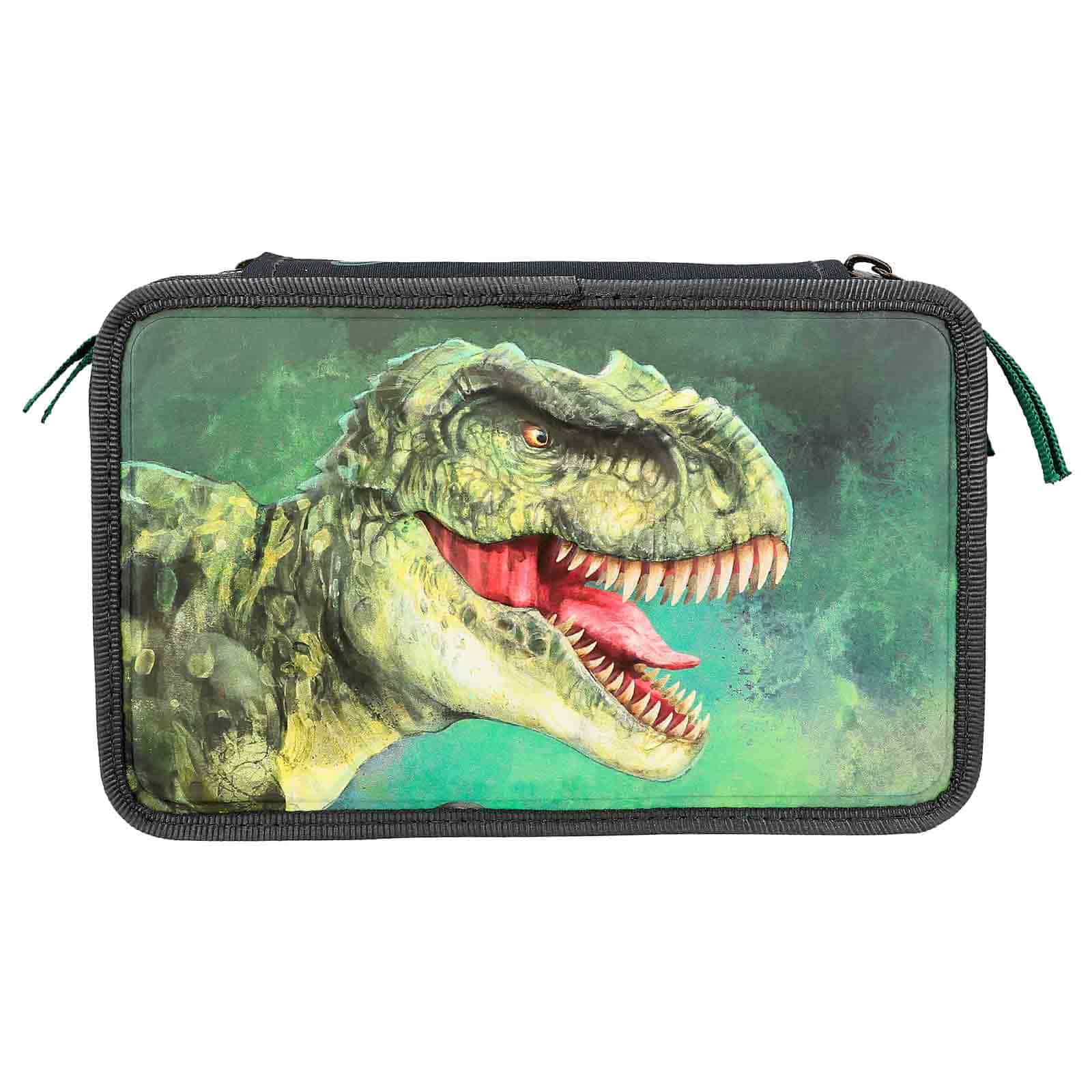 Depesche 3-Fach Federtasche mit 3D Effekt Dino World 20 x 13 cm - Bild 1
