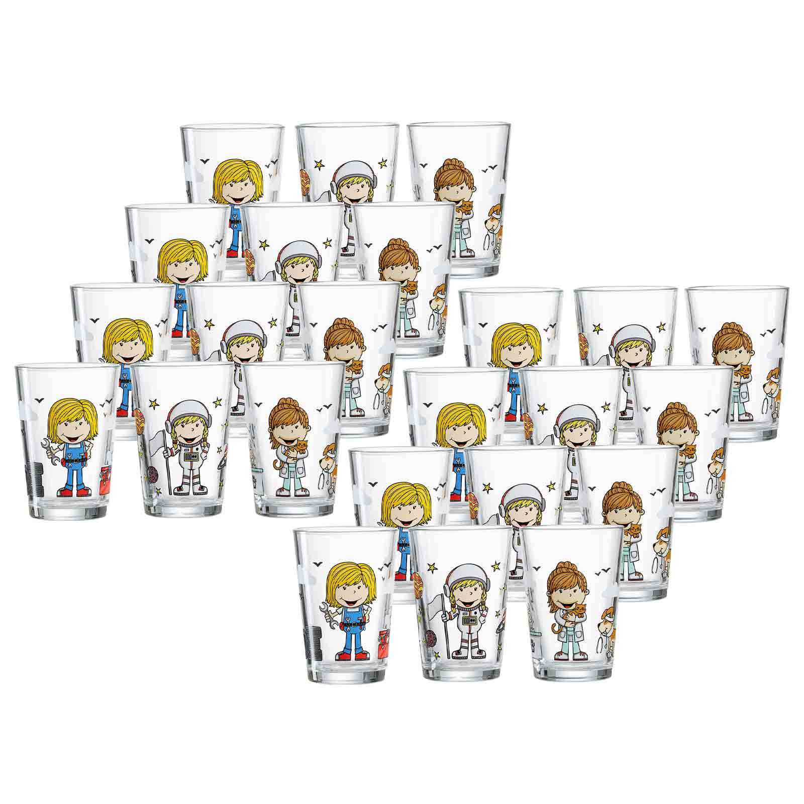 Ritzenhoff & Breker Kindergl&auml;ser Berufe M&auml;dchen 205 ml 24er Set - Bild 1